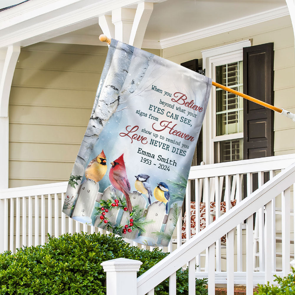 Forever Cherished, Never Forgotten - Personalized Custom Flag