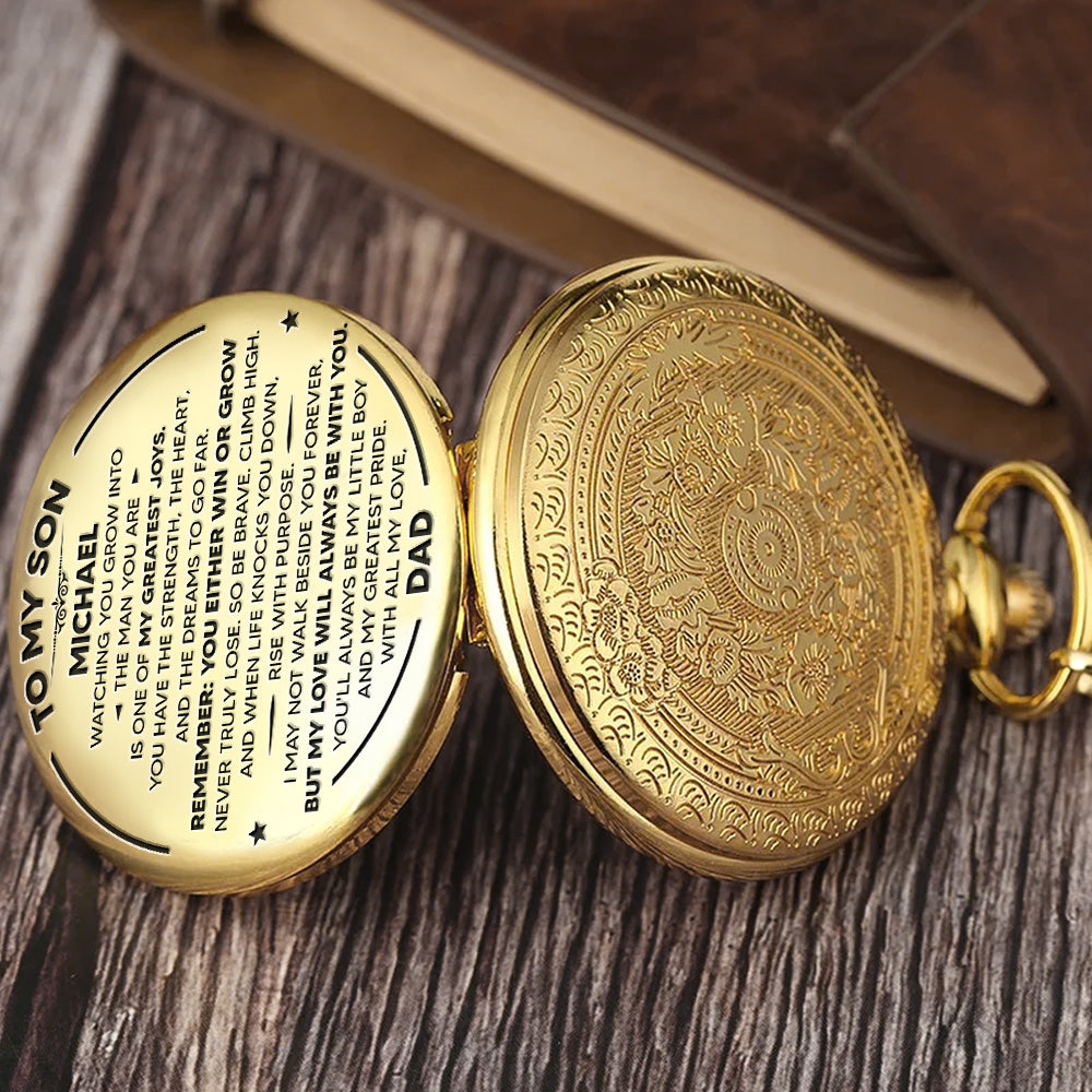 To My Pride - Personalized Custom Pocket Watch