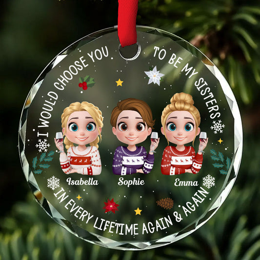 Soulmate In Disguise - Personalized Custom Glass Ornament