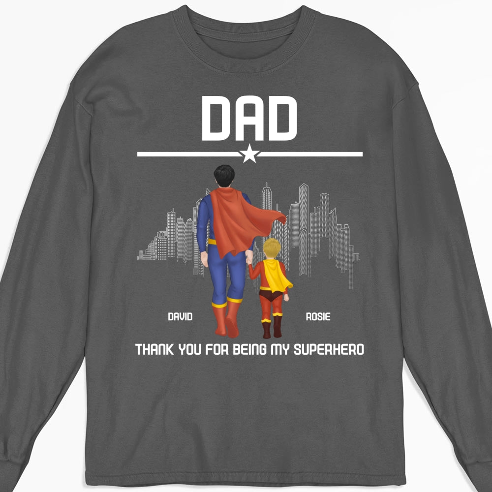 Superhero Dad - Personalized Custom Shirt