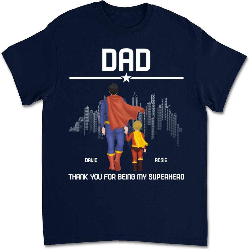 Superhero Dad - Personalized Custom Shirt