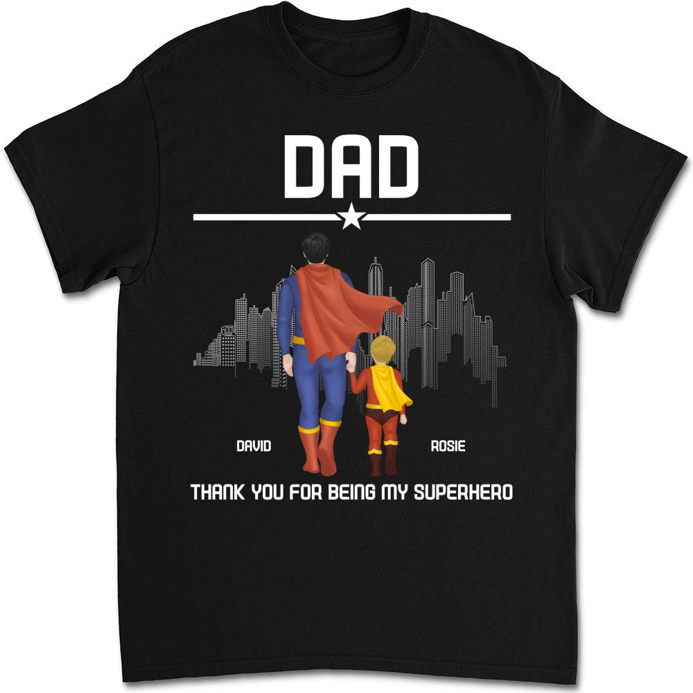 Superhero Dad - Personalized Custom Shirt