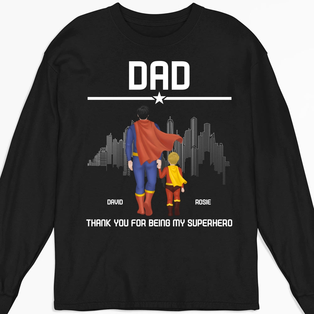 Superhero Dad - Personalized Custom Shirt