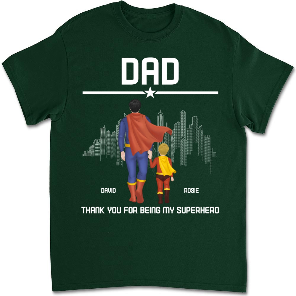 Superhero Dad - Personalized Custom Shirt