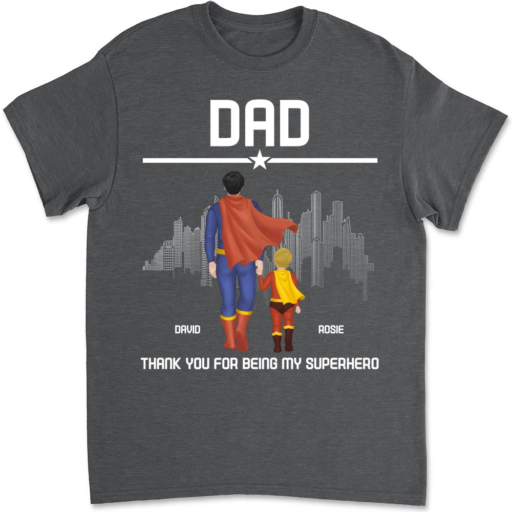 Superhero Dad - Personalized Custom Shirt