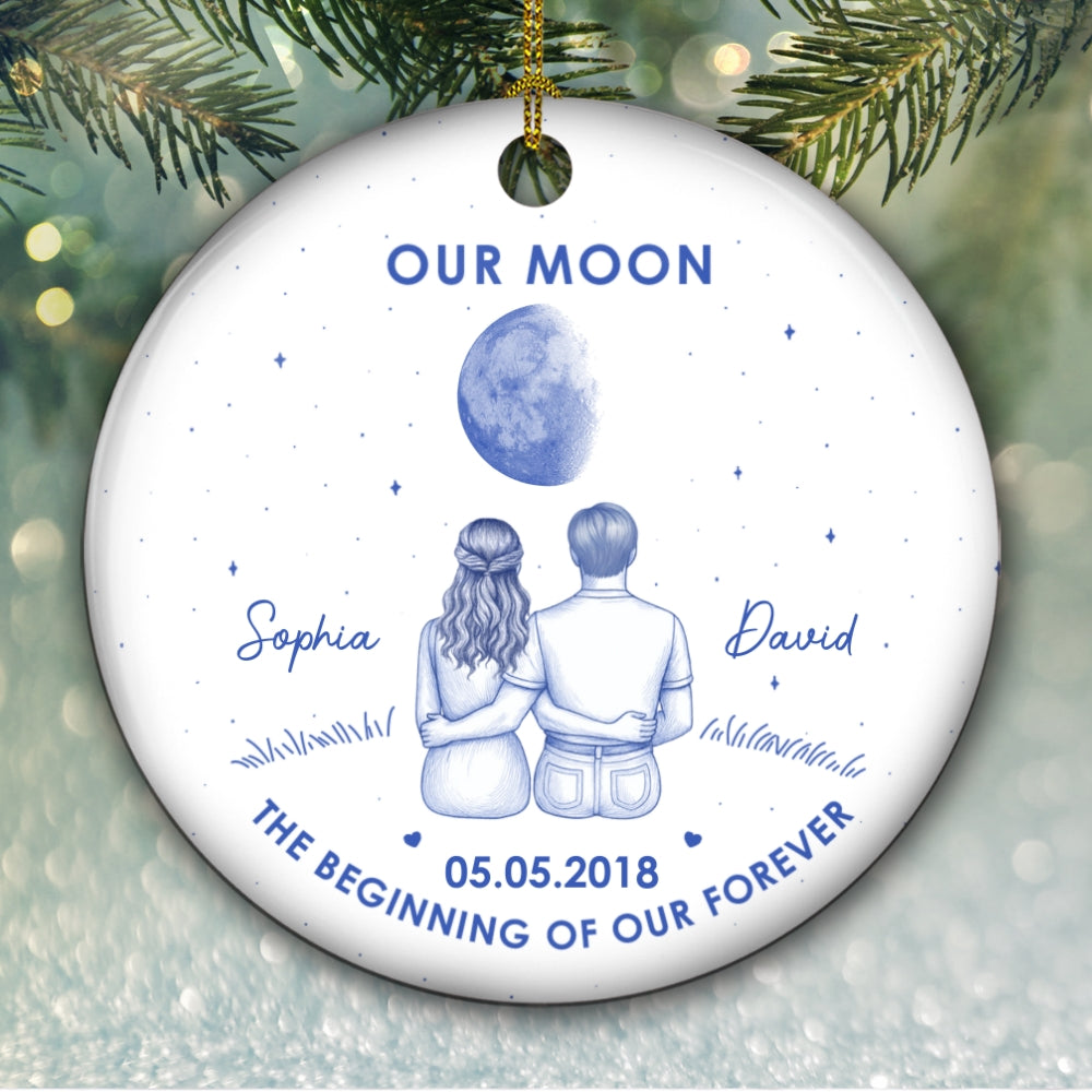 Our Beginning- Personalized Custom Ceramic Ornament