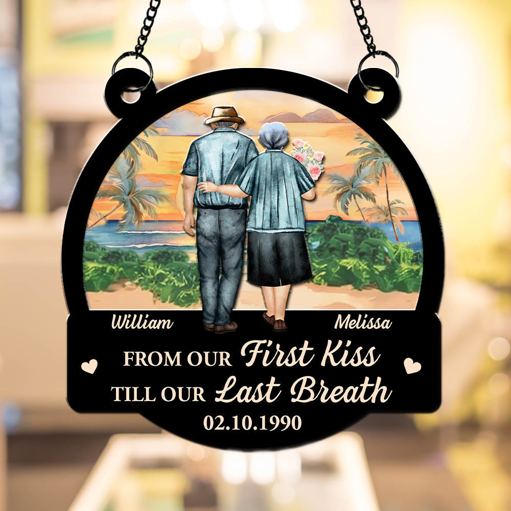 From Our First Kiss - Personalized Custom Suncatcher