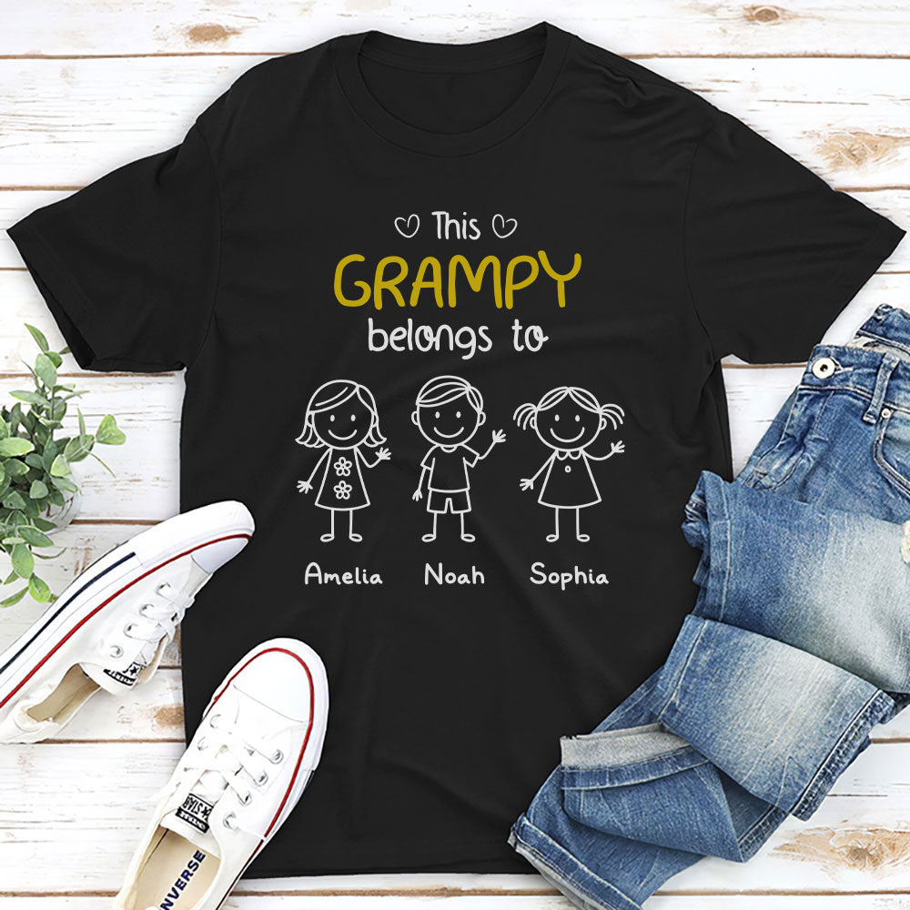 This Grandpa Belongs To Us - Personalized Custom Shirt