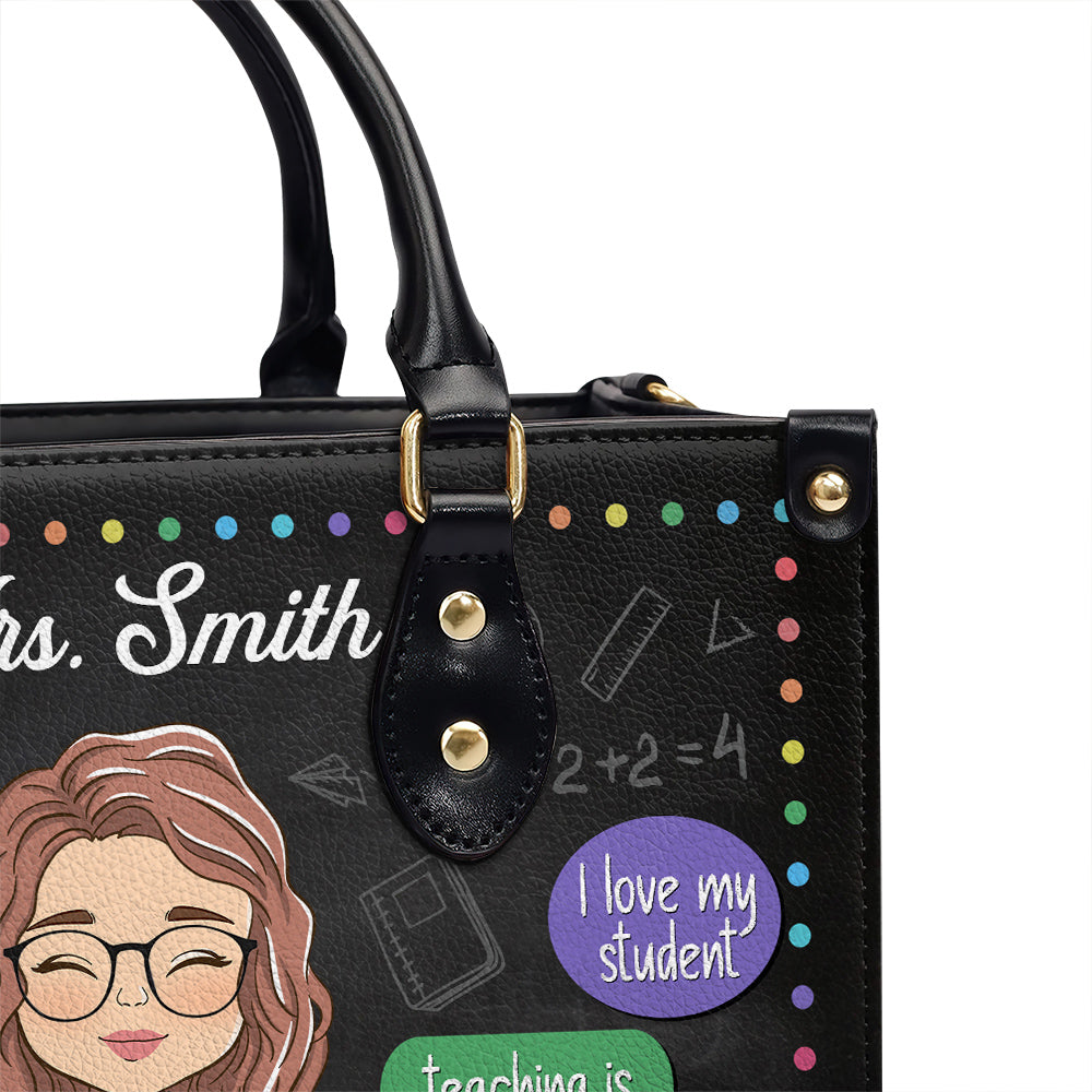 Teaching Is My Jam - Personalized Custom Leather Bag