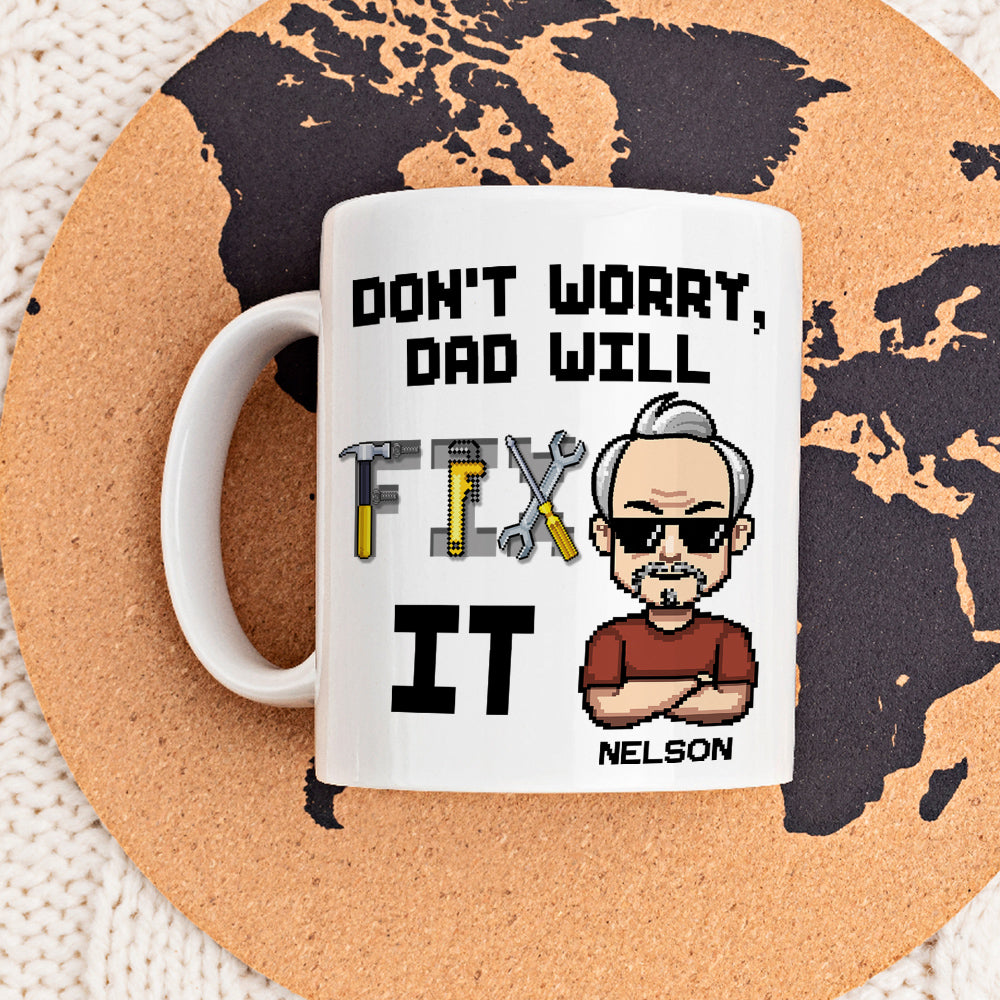 Fix It Pixel - Personalized Custom Coffee Mug