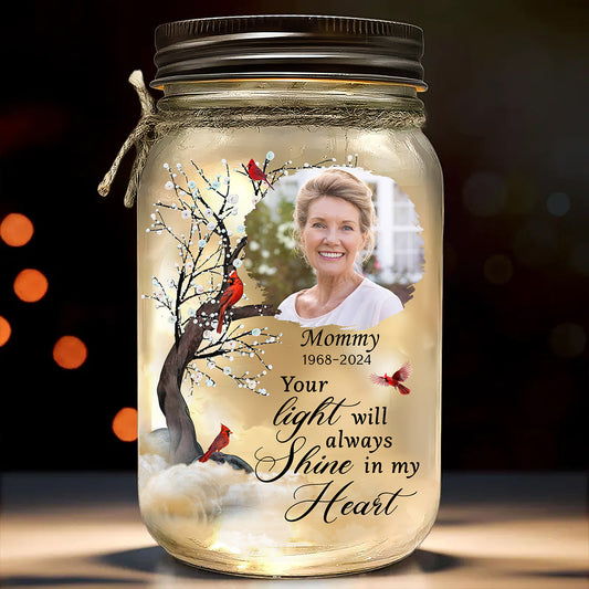 You Light My Heart - Personalized Custom Mason Jar Light