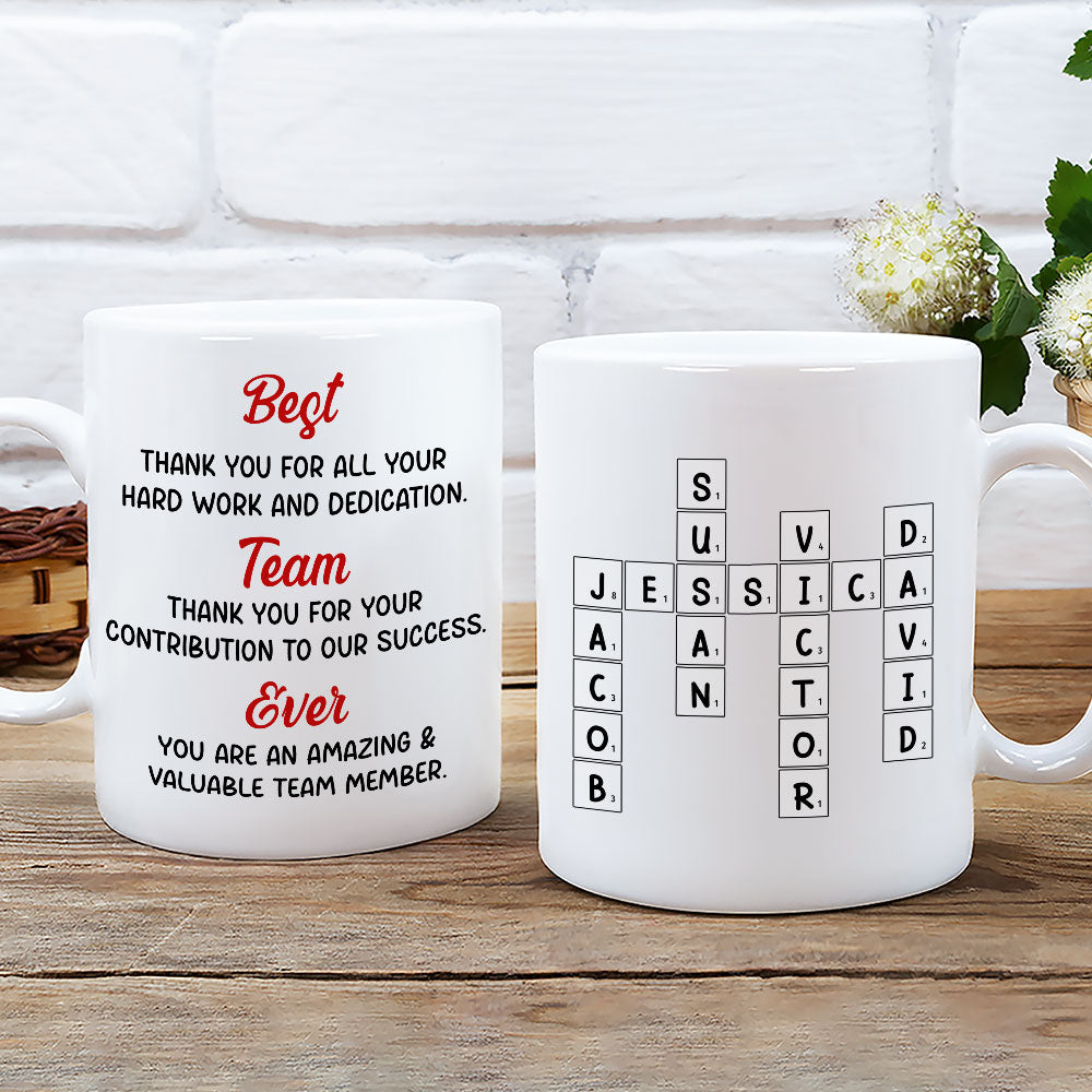 Best Team Ever - Personalized Custom Coffee Mug