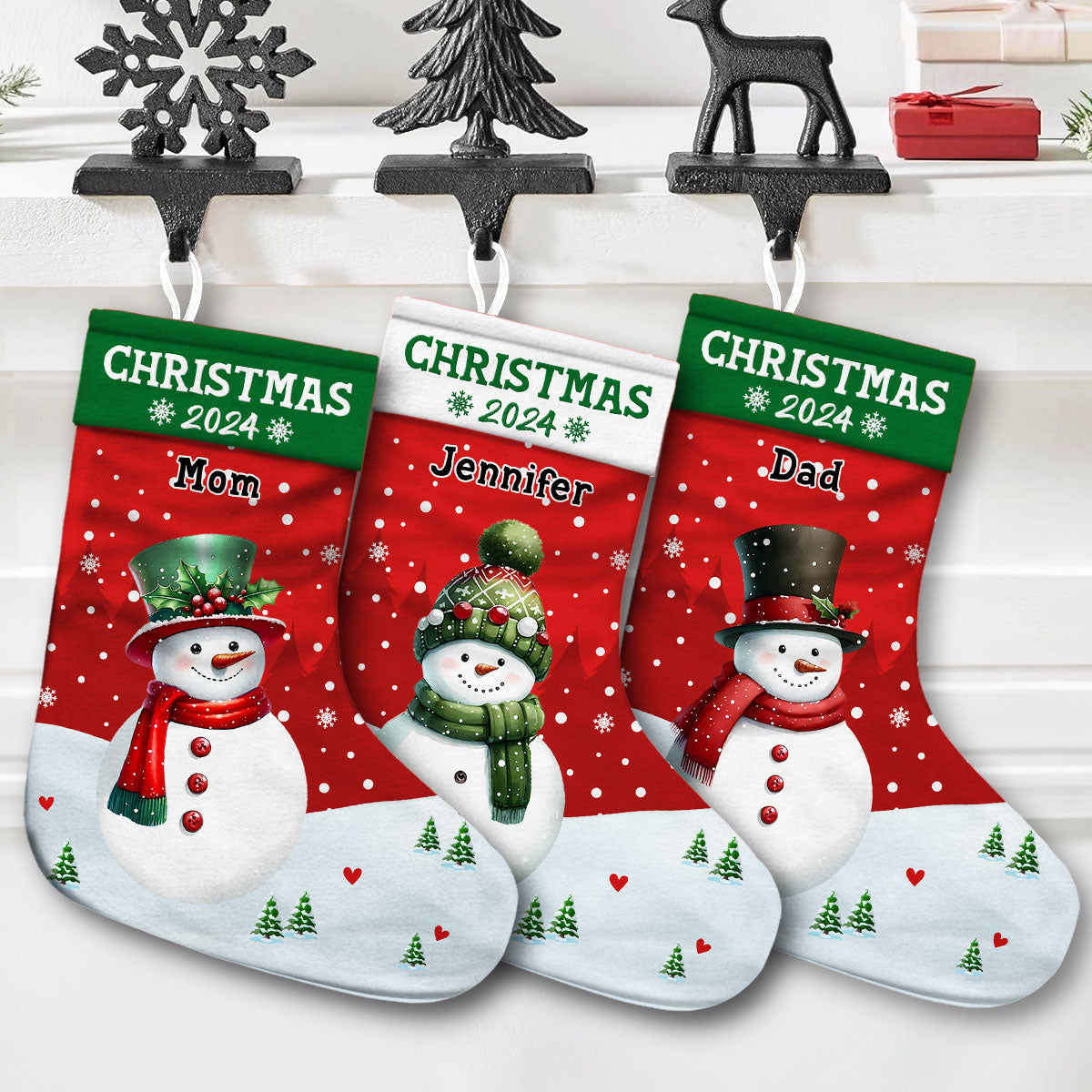 Family Christmas Stocking 2024 - Personalized Custom Christmas Stocking