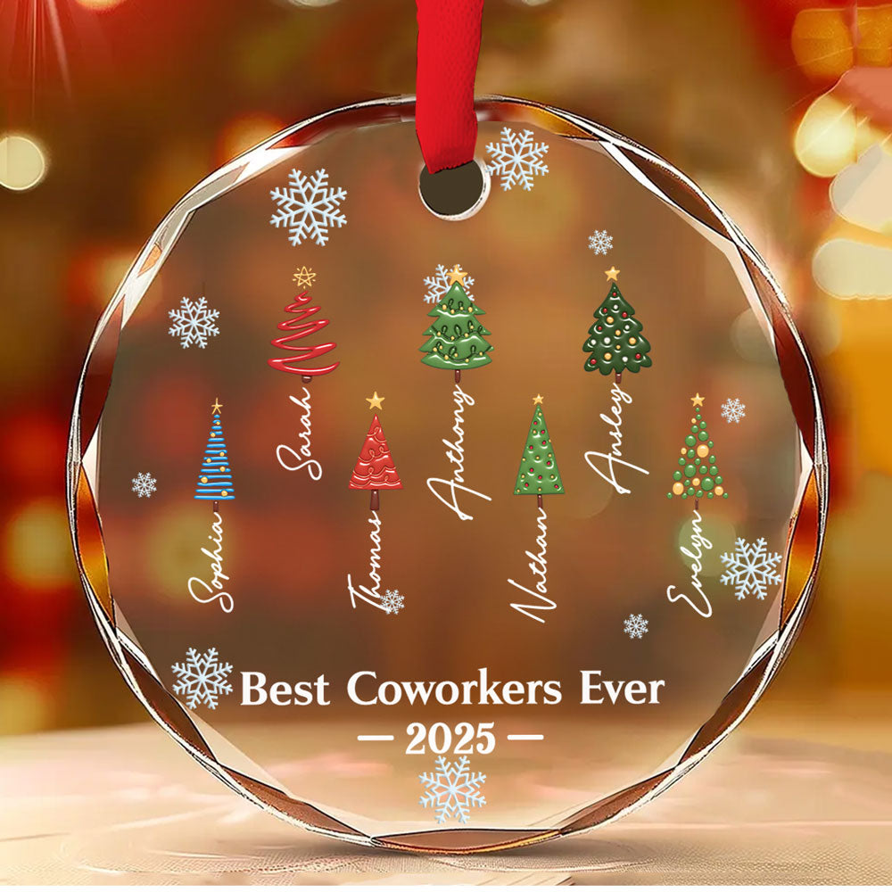 Our Relationship Is Forever - Personalized Custom Glass Ornament