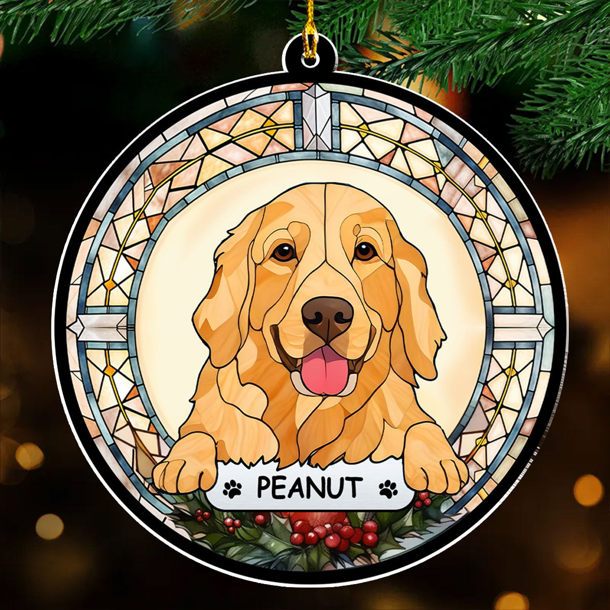 Cheerful Christmas - Personalized Custom Acrylic Ornament