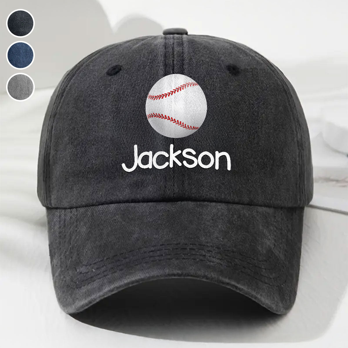 The Winner - Personalized Custom Vintage Washed Denim Cap