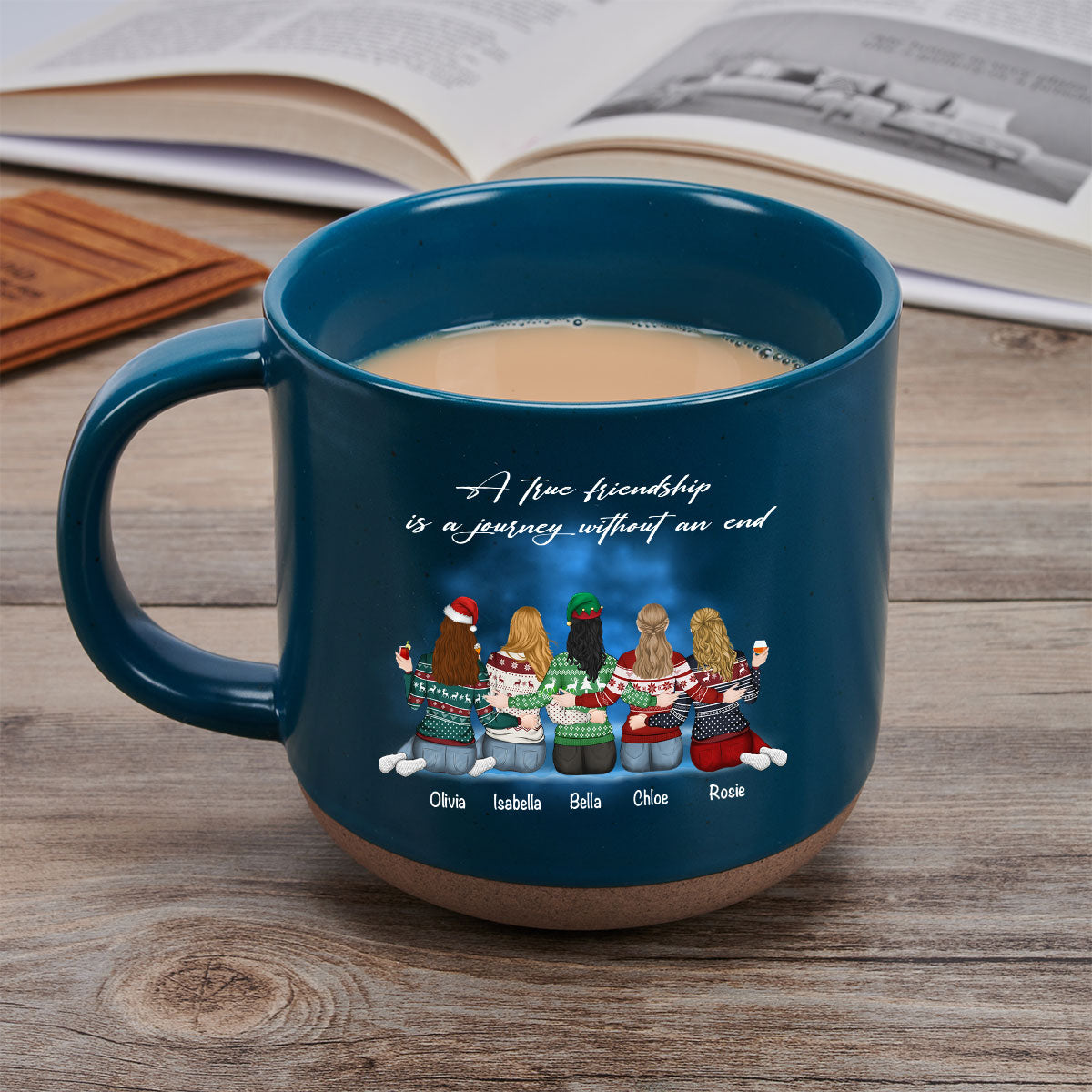 A True Friendship - Personalized Custom Pottery Mug