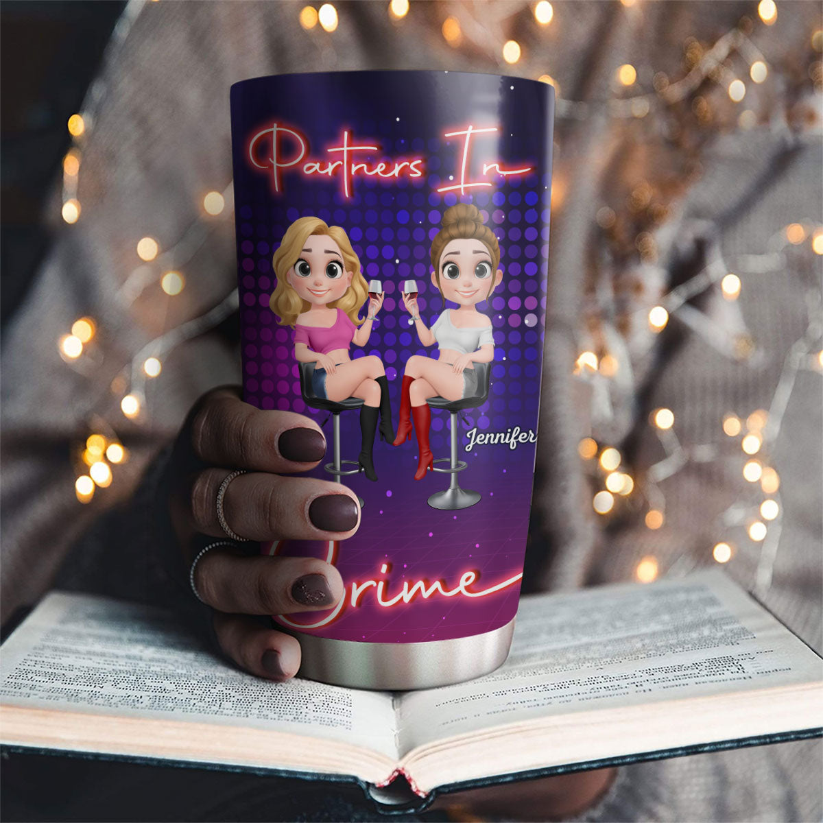 We Are Partners In Crime - Personalized Custom Tumbler