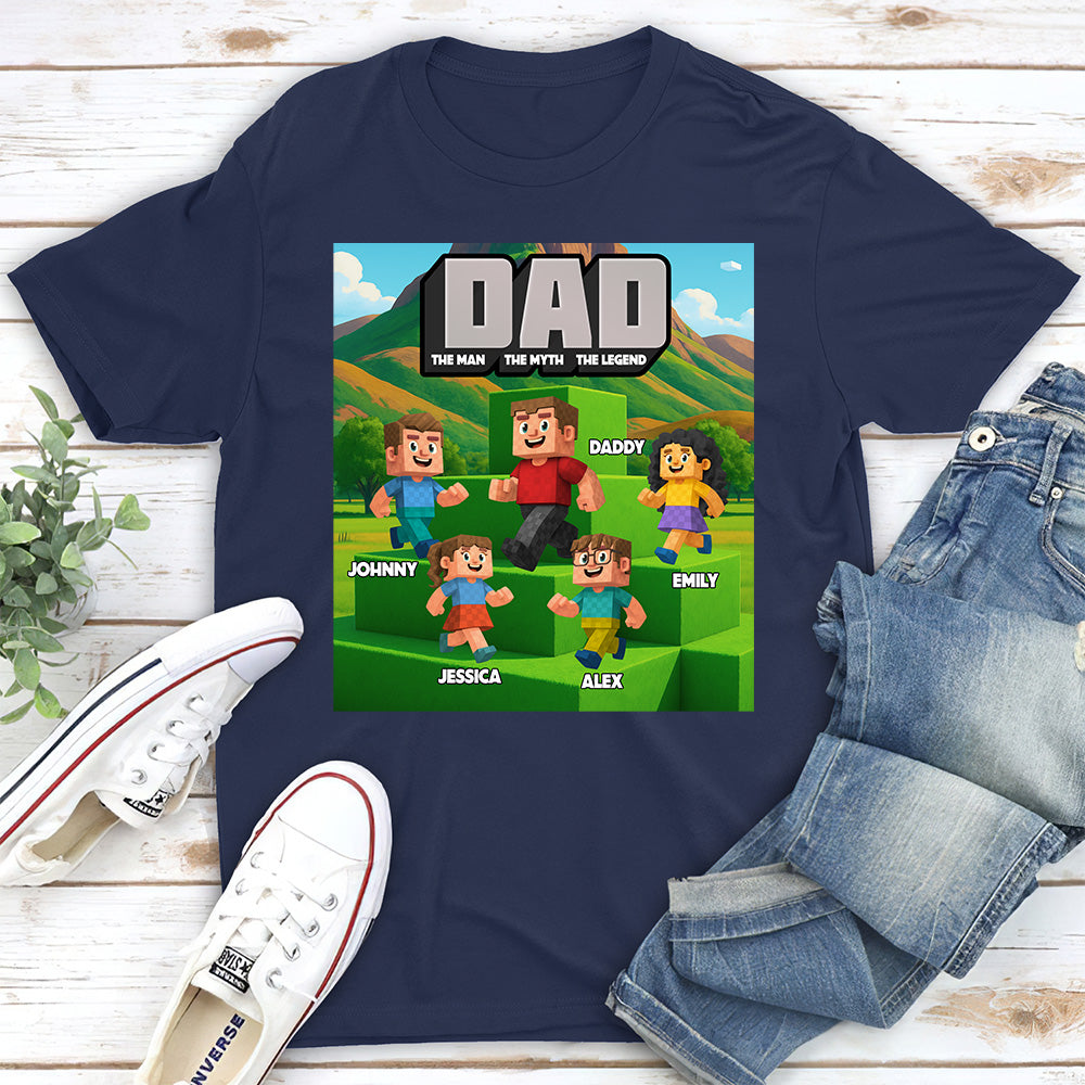 Blocky Dad - Personalized Custom Shirt