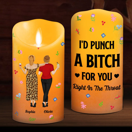 Punch Bitch Besties - Personalized Custom LED Candle