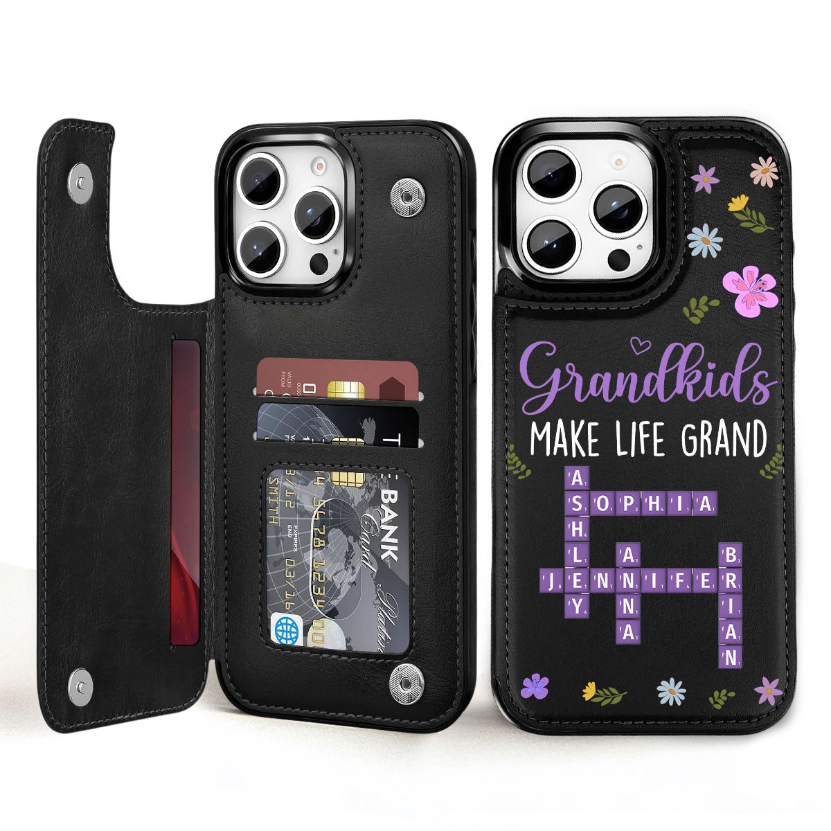 Make Life More Grand - Personalized Custom Leather Phone Case