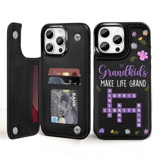 Make Life More Grand - Personalized Custom Leather Phone Case