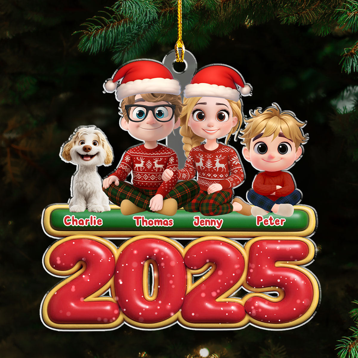 We And Our Kids - Personalized Custom Acrylic Ornament