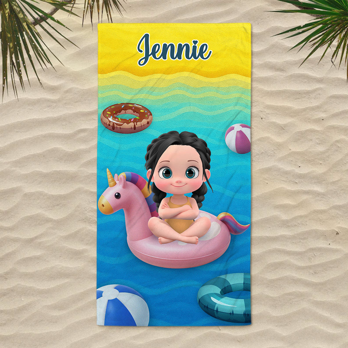 Summer Fun - Personalized Custom Beach Towel