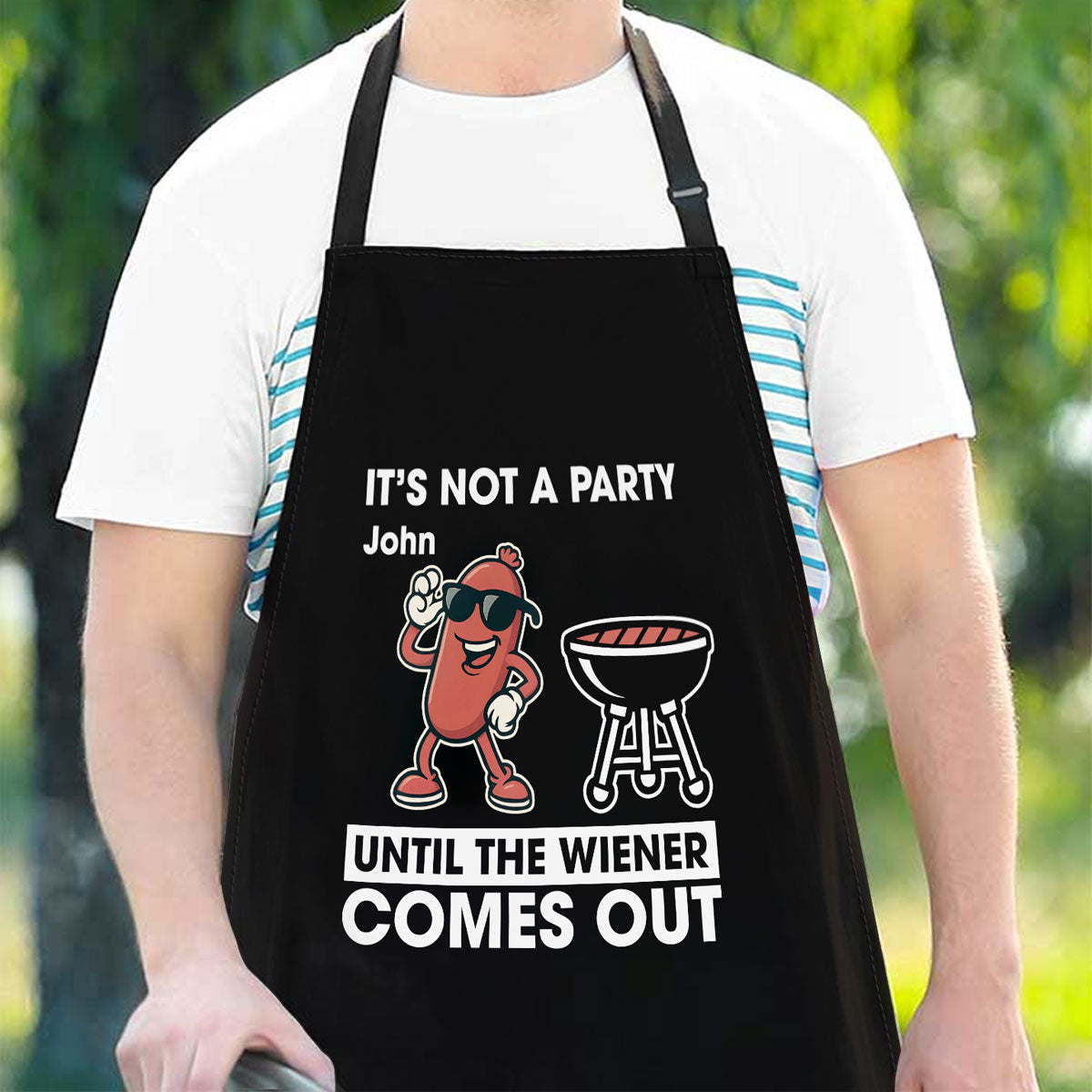 No Party Without Grilled Wieners - Personalized Custom Apron