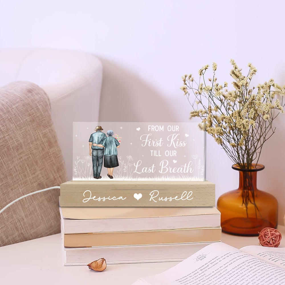 First Kiss Last Breath - Personalized Custom Acrylic 3D LED Night Light