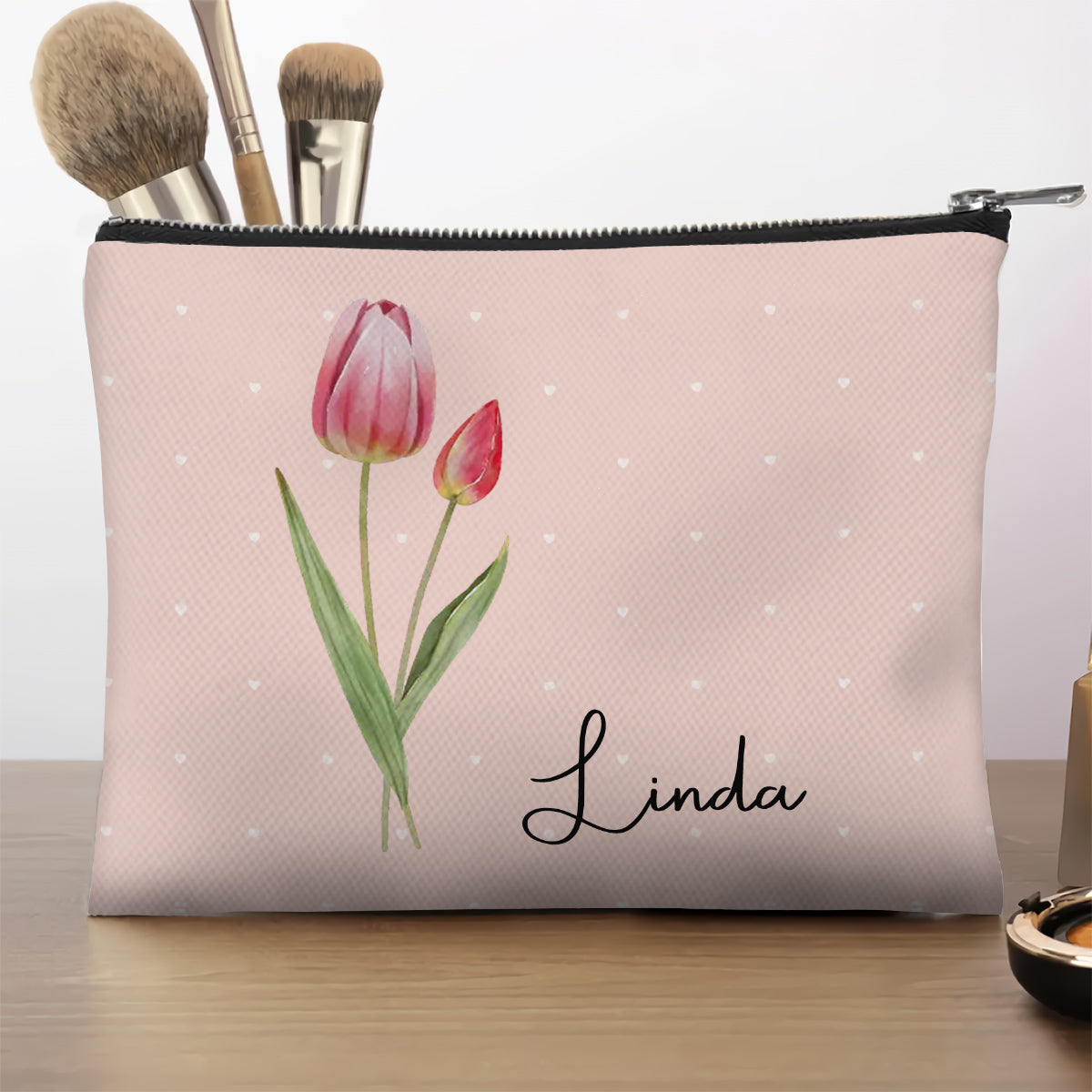 Every Flower Blooms In Its Own Time - Personalized Custom Cosmetic Bag