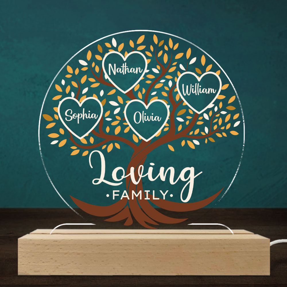 Loving Family - Personalized Custom LED Light
