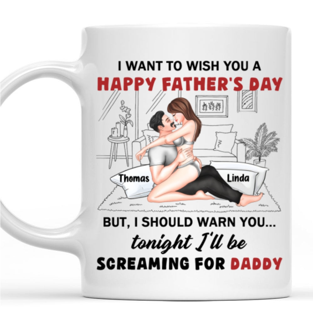 Celebrating Dad Then Calling Daddy - Personalized Custom Coffee Mug