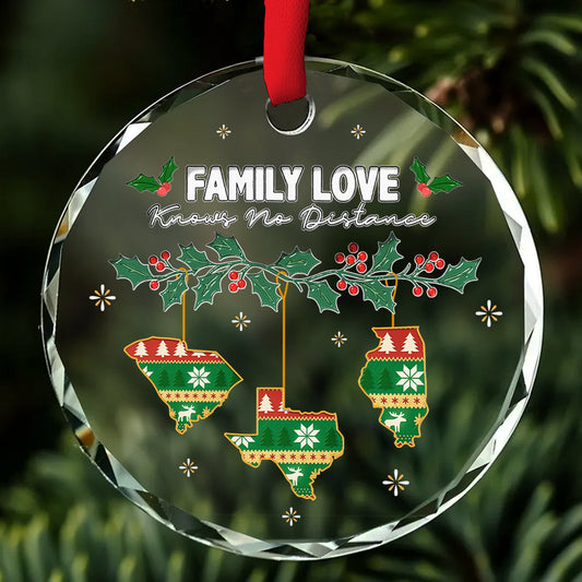 No Distance Known - Personalized Custom 3D Inflated Effect Glass Ornament