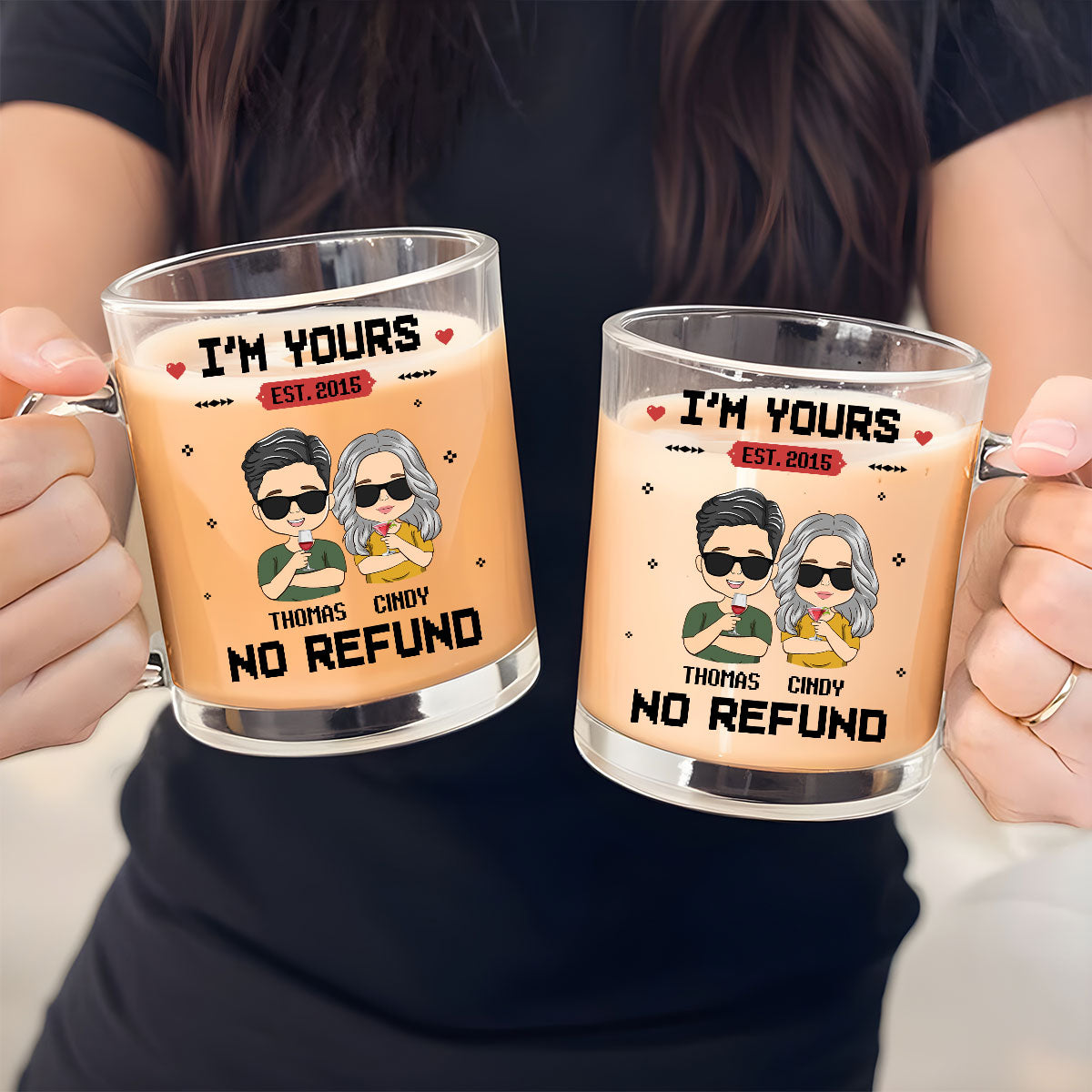 I Am Yours - Personalized Custom Glass Mug