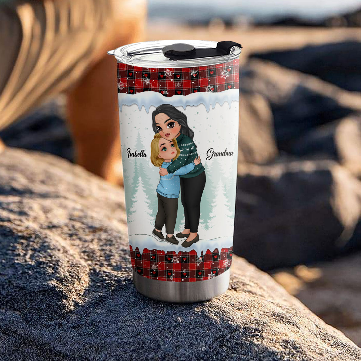 Grandma And Granddaughter - Personalized Custom Tumbler