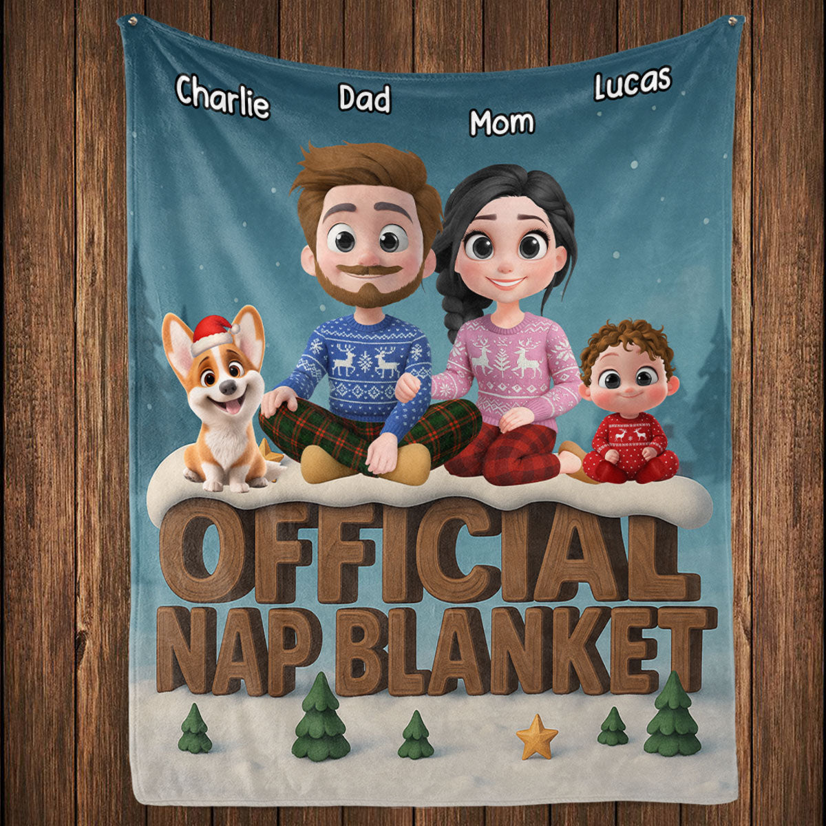 As A Family Now Onwards - Personalized Custom Fleece Blanket