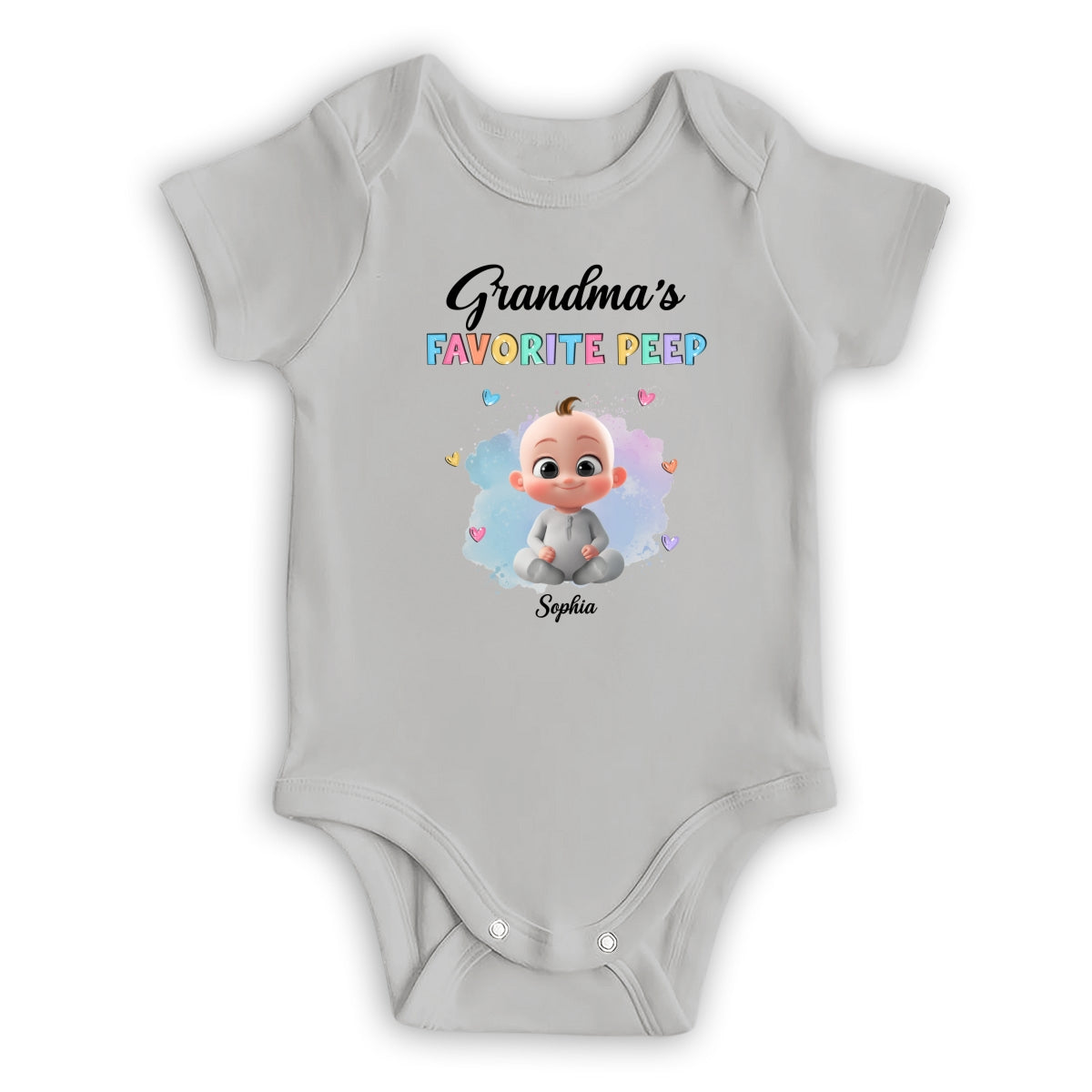 Grandma Favorite Peep - Personalized Custom Baby Onesie
