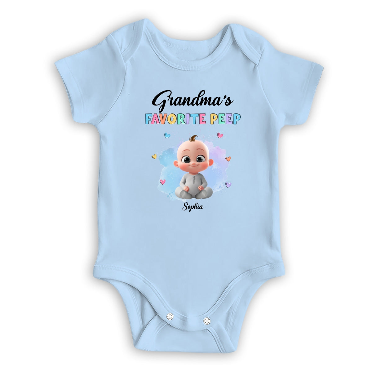 Grandma Favorite Peep - Personalized Custom Baby Onesie