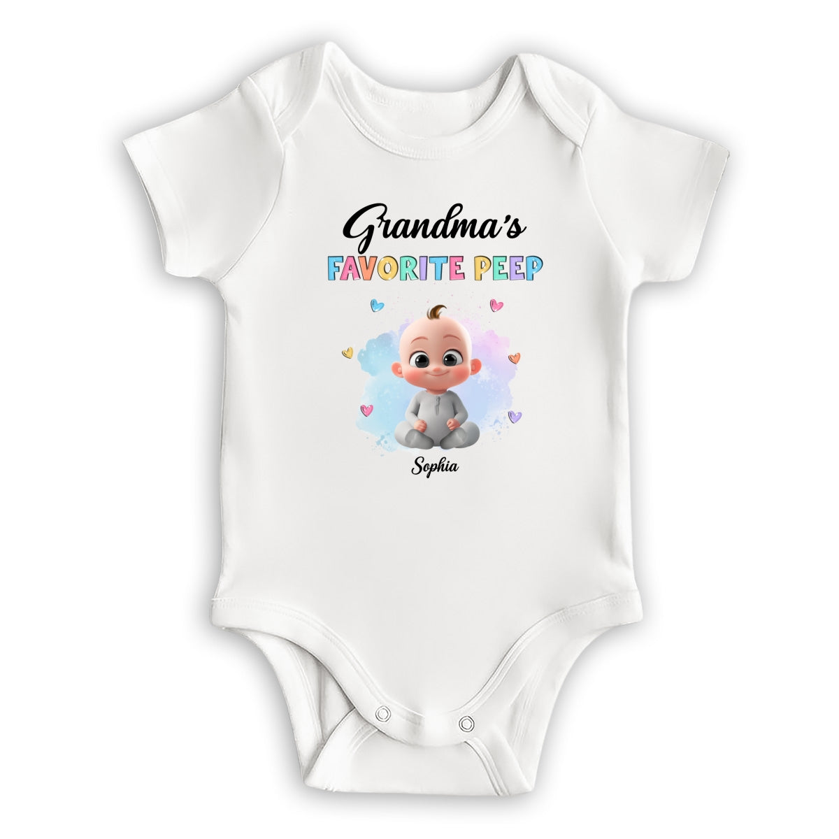 Grandma Favorite Peep - Personalized Custom Baby Onesie