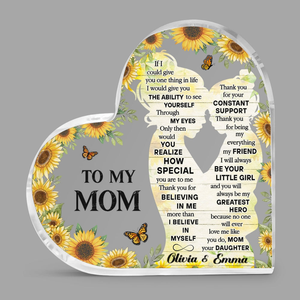 To My Mom - Personalized Custom Acrylic Plaque