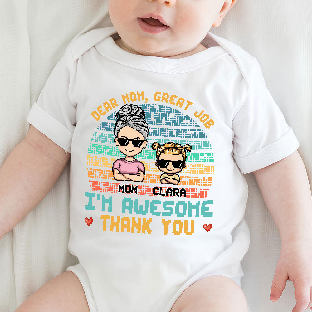 Dear Dad I Am Awesome - Personalized Custom Baby Onesie
