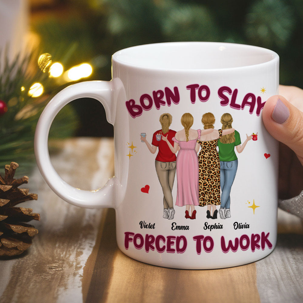 Destined To Shine, Trapped In Grind - Personalized Custom Coffee Mug