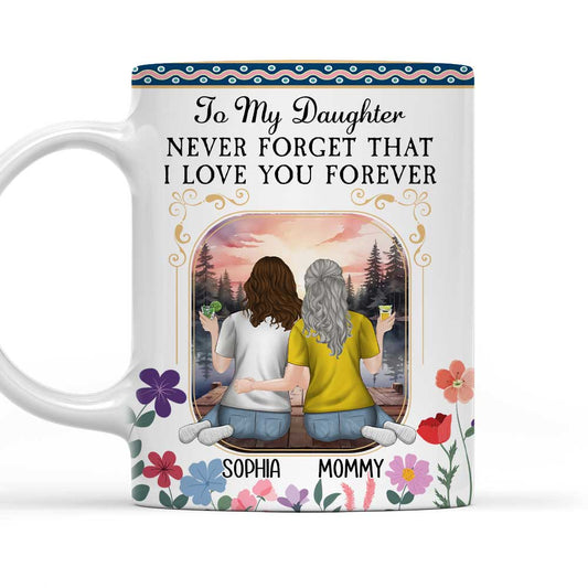 The Love Between A Mother And Daughters - Personalized Custom Coffee Mug