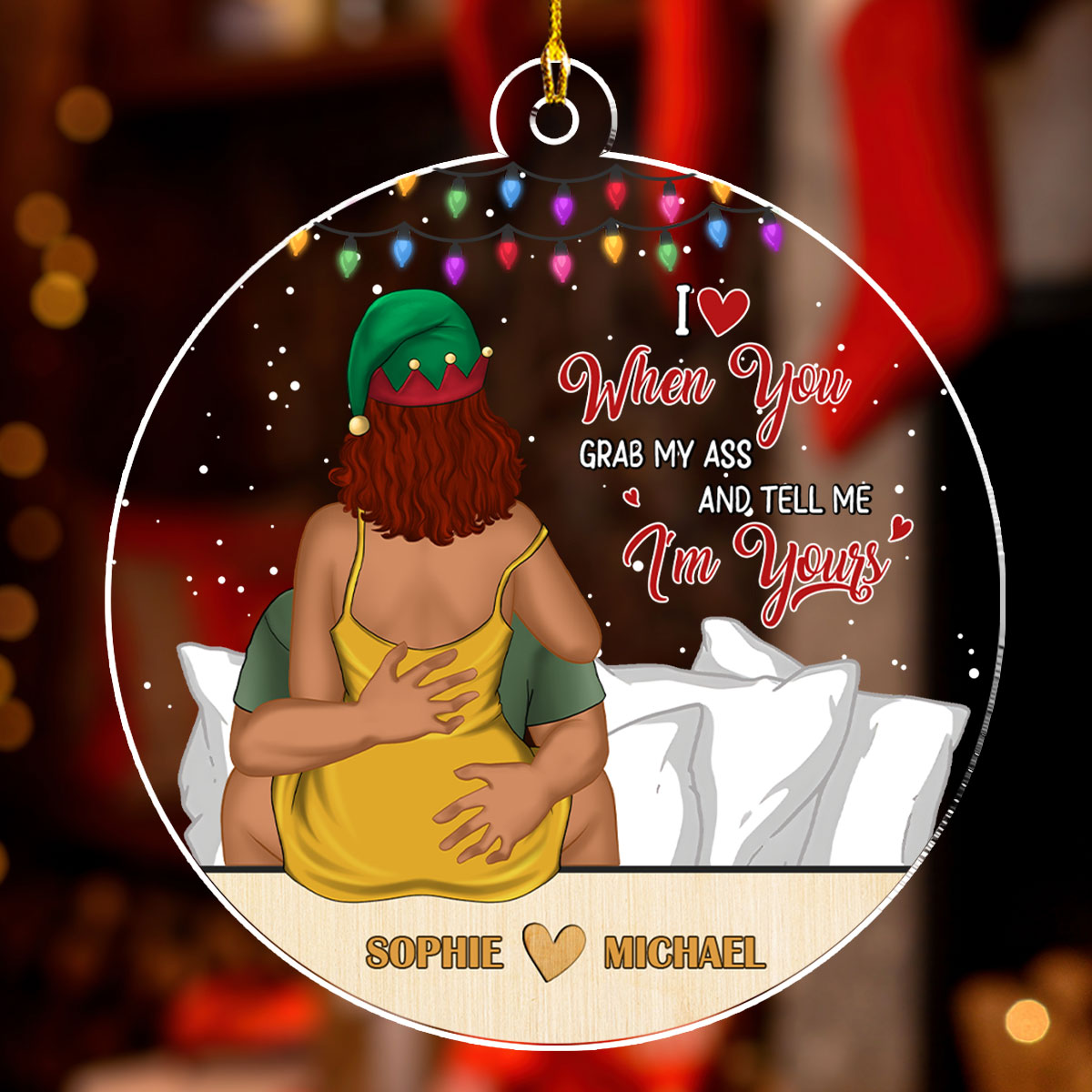 Love You When - Personalized Custom Acrylic Ornament