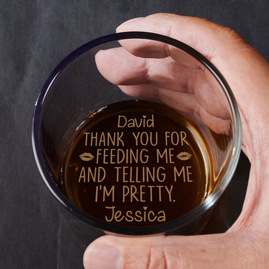Love Is Being With You - Personalized Custom Engraved Whiskey Glass