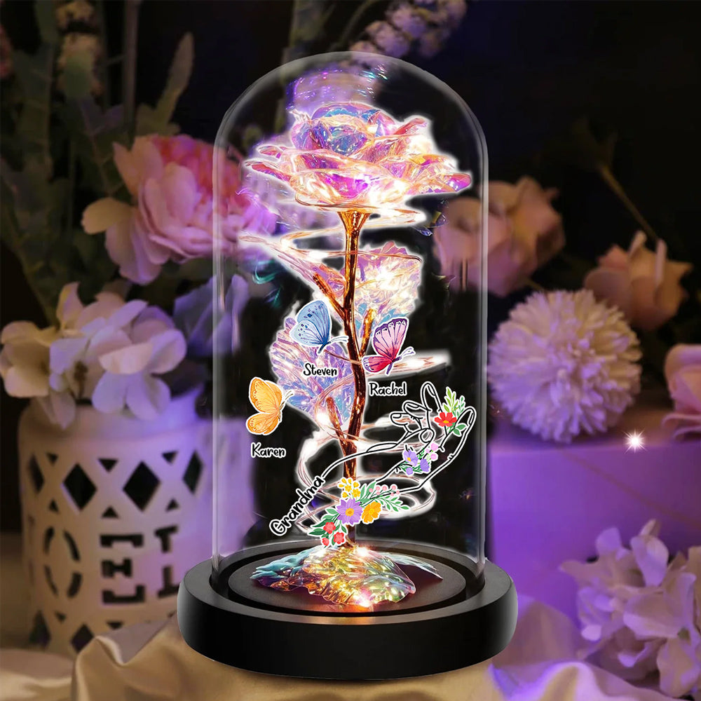 Garden Of Love - Personalized Custom Sparkly Rose