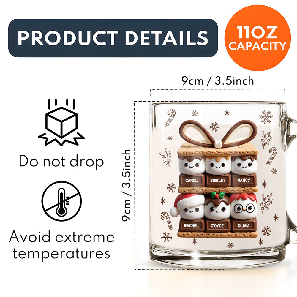 Happy Smores - Personalized Custom Glass Mug