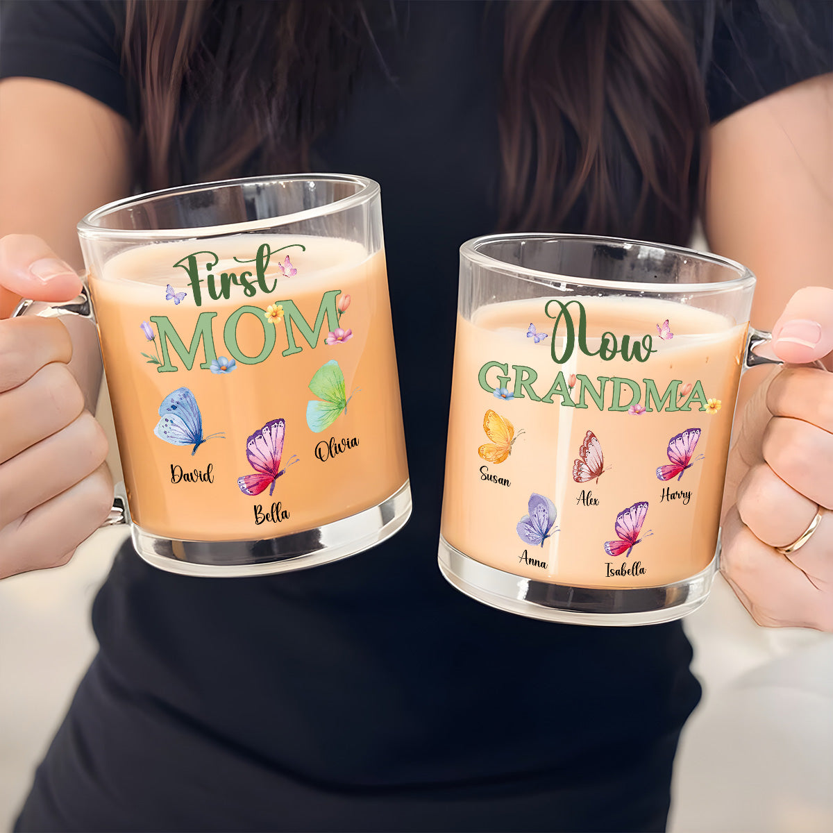 Great Grandma - Personalized Custom Glass Mug