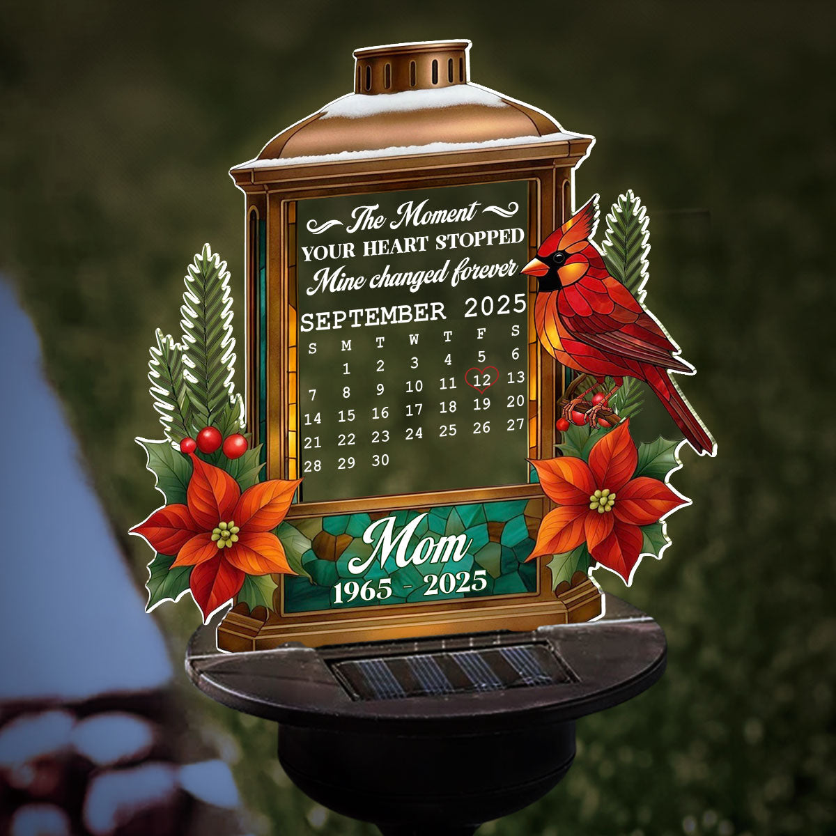 My Heart For You - Personalized Custom Solar Light